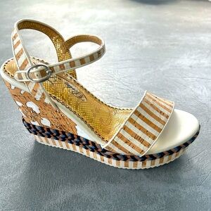 European Wishes Wedge Platform Sandals By Poetic License